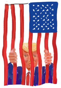 Trump, 2022 (digitális nyomtatás) alkotó: Lincoln Seligman