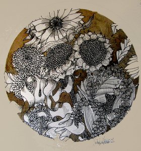 Tusrajz (Tinta, pergamenpapír)