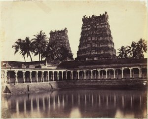 Madura. A Nagy Pagoda, Mootoo Alaghur és Kelet-Gopurum a Tankból alkotó: Linnaeus Tripe
