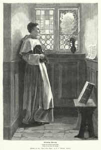 Karácsony reggel (metszet) alkotó: Lionel Charles Henley