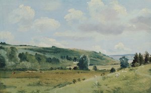 Táj, 1849-55 körül (olaj, tábla) alkotó: Lionel Constable