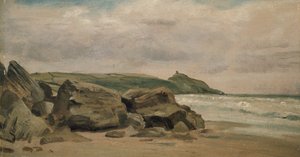 Kilátás Rame Head felé, Cornwall, 19. század (olaj, malomdeszka)
