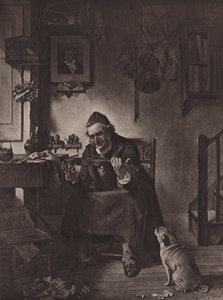The Old Strad (litho) alkotó: Lionel J. Cowen