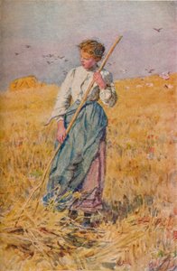 Gleaning Oats, Franciaország, c1900