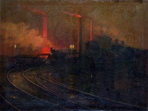 "A Dowlais acélmű, Cardiff éjjel", 1893-1897