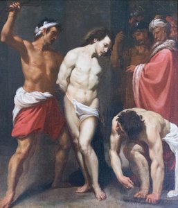 Krisztus zászlózása, Leonello Spada (olaj, vászon)