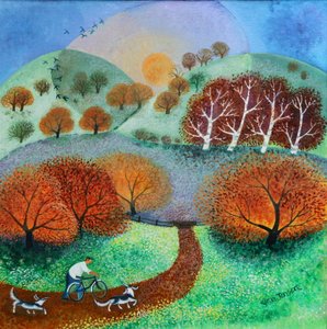 First Light, 2021, (akril, vászon) alkotó: Lisa Graa Jensen
