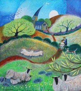 Kissing Gate, 2021 (akril, papír) alkotó: Lisa Graa Jensen