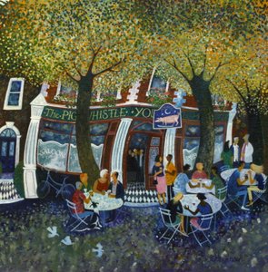 Pig and Whistle, 2011, (akril, papír) alkotó: Lisa Graa Jensen