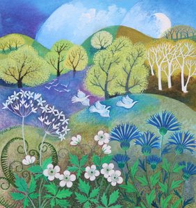 Wood Anemones, 2021, (akril, vászon)