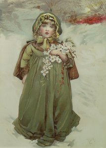 Előlap a karácsonyi rózsákból, 1880 alkotó: Lizzie Mack