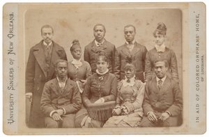 University Singers of New Orleans,c. 1879 (fotó) alkotó: Llewellyn A. Sawyer