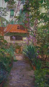 A triptichon vagy a virágzó kert (oldaltábla) (1907)
