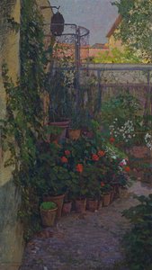 A triptichon vagy virágzó kert (oldaltábla) 1907