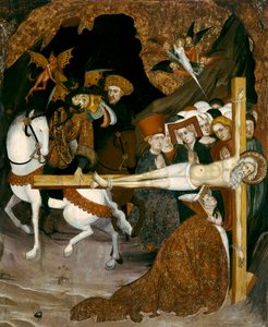 Keresztre feszítés Szent András apostol. Lluis Borrassa (1360-1425) festménye