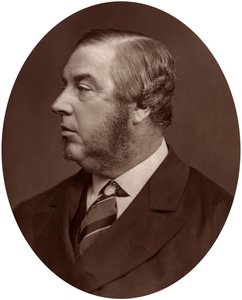 George Sclater-Booth képviselő, a helyi önkormányzati testület elnöke, 1878. alkotó: Lock and Whitfield