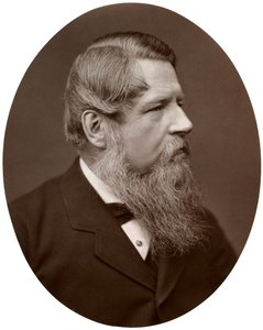 Jobbra, Hon Sir Stafford Henry Northcote, Bart, parlamenti képviselő, pénzügyminiszter, 1877. alkotó: Lock and Whitfield