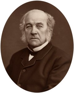 Samuel Morley parlamenti képviselő, iparos és politikus, 1882. alkotó: Lock and Whitfield