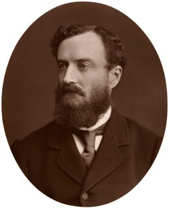 Sir Michael Hicks-Beach, Bart, parlamenti képviselő, írországi főtitkár, 1876. alkotó: Lock and Whitfield