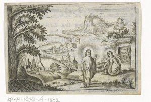 Krisztus megjelenik Mária Magdolnának alkotó: Lodewijk Joseph Fruytiers
