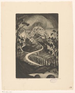 Jéghegy La Montagne (eredeti cím a tárgyon) alkotó: Lodewijk Schelfhout (signed by artist)