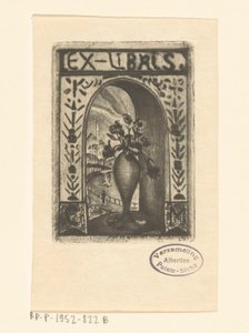 C. van der Meulen ex librisei alkotó: Lodewijk Schelfhout (signed by artist)