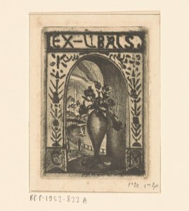 C. van der Meulen ex librisei alkotó: Lodewijk Schelfhout (signed by artist)