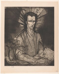 Filosoof Le Philosophe (eredeti cím a tárgyon) alkotó: Lodewijk Schelfhout (signed by artist)