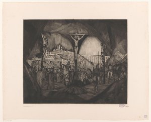 Golgota I (eredeti cím) alkotó: Lodewijk Schelfhout (signed by artist)