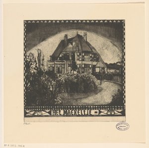 Het Maereltje (eredeti cím a tárgyon) alkotó: Lodewijk Schelfhout (signed by artist)