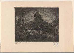 Dombos táj fákkal Les Arbres (eredeti cím a tárgyon) alkotó: Lodewijk Schelfhout (signed by artist)