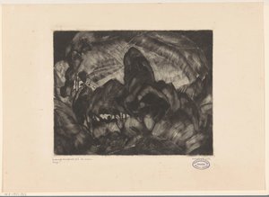 Dombos táj fákkal Les Arbres (eredeti cím a tárgyon) alkotó: Lodewijk Schelfhout (signed by artist)