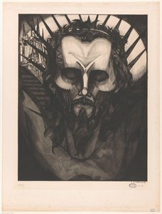 Krisztus feje Tête de Christ I (eredeti cím) alkotó: Lodewijk Schelfhout (signed by artist)
