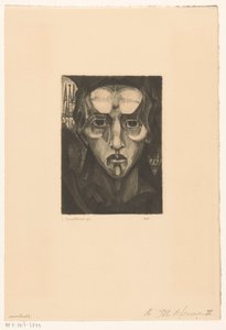 Egy nő feje Tête de femme III (eredeti cím a tárgyon) alkotó: Lodewijk Schelfhout (signed by artist)