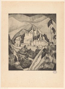 Les Angles I (eredeti cím az objektumon) alkotó: Lodewijk Schelfhout (signed by artist)