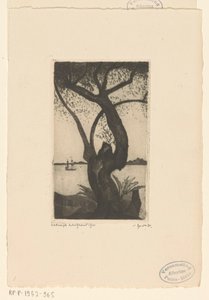 Olajfa Korzikán Olivier, Corse (eredeti cím) alkotó: Lodewijk Schelfhout (signed by artist)