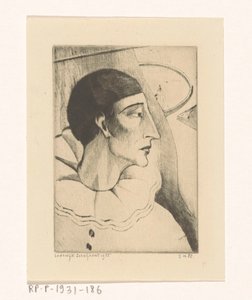 Pierrot IV (eredeti cím) alkotó: Lodewijk Schelfhout (signed by artist)