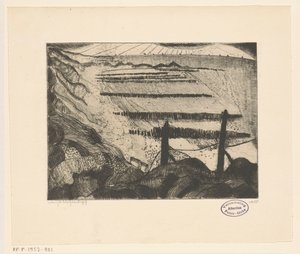 Domburg tengerpart Plage de Domburg II (eredeti cím) alkotó: Lodewijk Schelfhout (signed by artist)