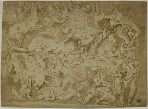 Amazonok csatája alkotó: Lodovico Carracci