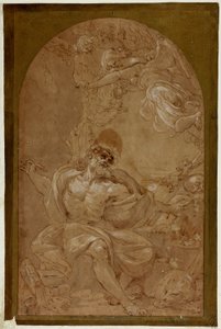 Tanulmány Szent Jeromosnak alkotó: Lodovico Carracci
