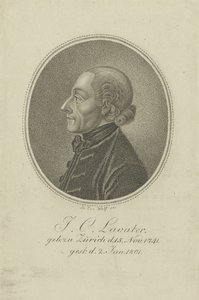 Johann Kaspar Lavater költő és fiziognómus portréja 1741-1801, c. 1810.