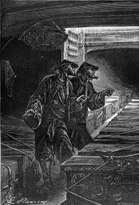 Leon Benett rajza, Jules Verne "Egy kínai megpróbáltatásai Kínában" című könyvéből - Hetzel-kiadás. Rendkívüli utazások 1879.