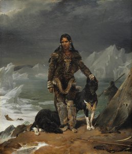 Egy nő az eszkimók földjéről, 1826. alkotó: Léon Cogniet