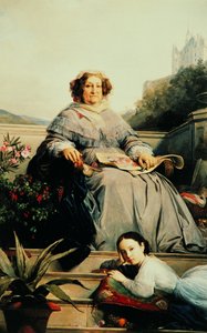 Madame Clicquot portréja, született Ponsardin 1777-1866 lányával, 1851 és 1860 között.