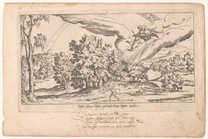 Callistót felveszi a Jupiter a csillagos égbolton Le Fable de Calisto (sorozat címe) Callisto mítosza (sorozat címe) alkotó: Léon Davent (attributed to)
