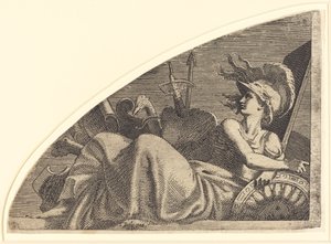 Bellona a trófeáin ül alkotó: Léon Davent after Francesco Primaticcio