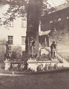 Nürnberg, Birodalmi Burg udvarának beltere, 1857. alkotó: Léon Gérard