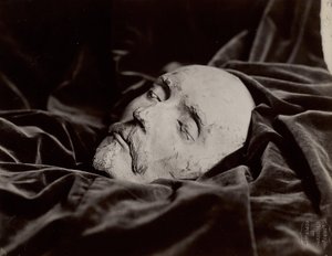 [William Shakespeare halotti álarca], 1865 körül (albumon ezüst nyomat) alkotó: London Stereoscopic Company