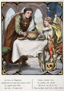 Illusztráció: Lorenz Frolich (1820-1908) a „The Good King Dagobert” című népszerű dalhoz. J. Hetzel kiadás.1880 körül.