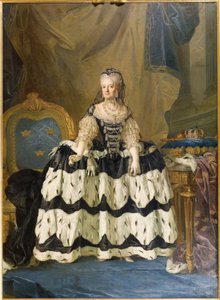 Louise Ulrique de Prusse, reine consort de Suede – A porosz Louisa Ulrika (1720-1782), svéd királynő portréja, Pasch, Lorenz, az ifjabb (1733-1805). Olajfestmény
